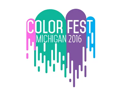 Color Fest Logo color fest holi logo michigan paint splatter