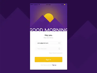 Daily UI #001 Log in page 001 clean dailyui login sign in ui
