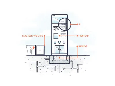 Construction site building construction design illustration site ui