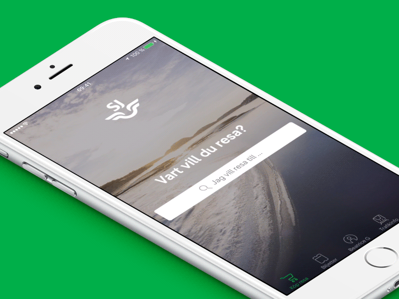 SJ for iOS 5.0 planner travel