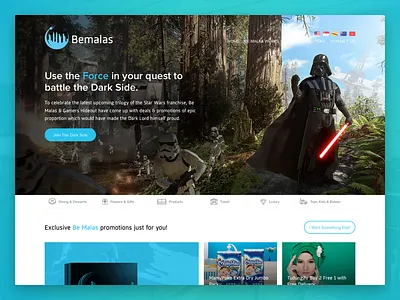 Bemalas Store concierge ecommerce landing page store ui user interface website