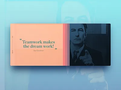 quote #02 blue orange quote saul ui