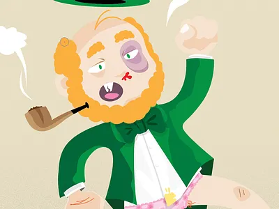 Leprechaun - Happy St Patty's! gold irish leprechaun panties patty st. patricks day