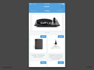 069 - Trending .sketch 069 dailyui freebie sketch trending
