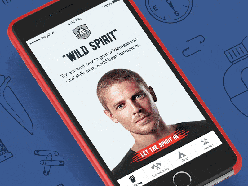 I will survive! animation app concept halo lab interface mobile principle survive training ui ux