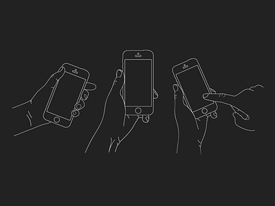 Hands Illustration hands illustration phone visual design