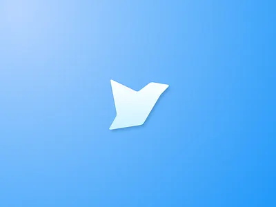 AirChat air animal app blue chat design dove icon logo message pigeo