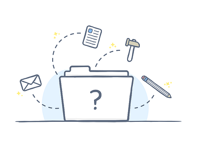 Project types icon illustration new project