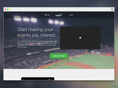 notafi Sales Landing adobe xd landing page notafi web web design webpage website