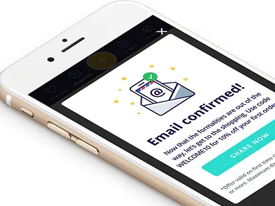 Email notifications confetti email illustration