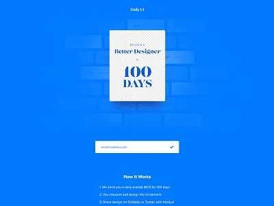 Daily Ui Landing Page - Day 100 #dailyui 100 clean dailyui days finish landing minimal page simple ui ux