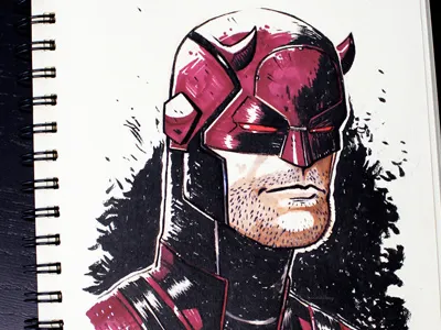 Daredevil S2 daredevil ink marvel sketch