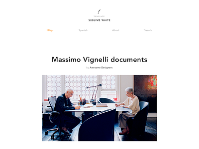 Template - Sublime White blog template tumblr typography ui ux