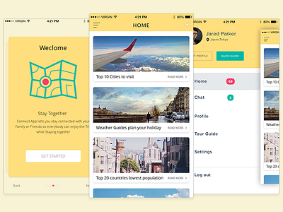Travel App app ios travel ui ux