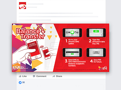 Robi - Facebook Post balance transfer call offer cell operator cellphone offer mobile operator phone credit