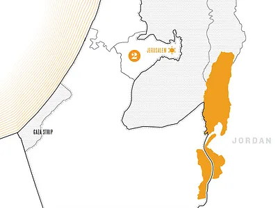 Israel Map duotone israel map