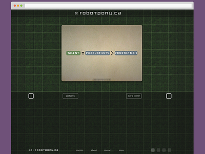 RobotPony web comic theme sketch comic sketch theme