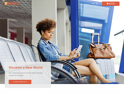 Solo Language app ipad marketing site solo spanish