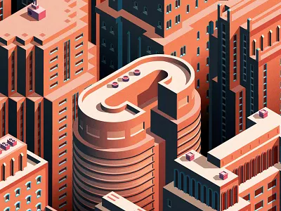 City Life buildings cities city isometric skyscrapers