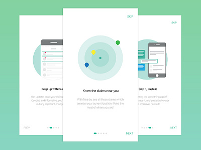 User Onboarding - AdjusterMate adjustermate mobile ui user onboarding