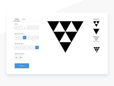 Logonator_Setting design lab setting triangle ui web