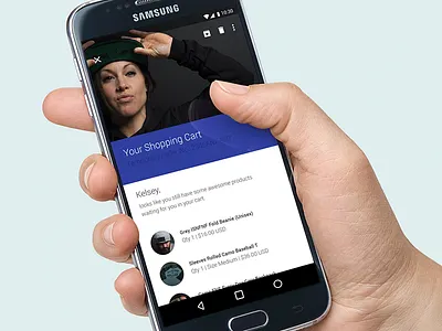 Daily Ui #058 - Shopping Cart daily ui material design shopping cart user interface