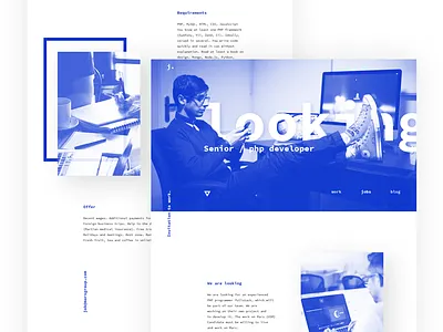 Your career / Website clean design landing minimal site typography ui web web design website website design