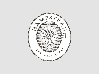 Hampstead Windmill Secondary Mark 2007 alabama community farm logo montgomery new home oval stamp windmill