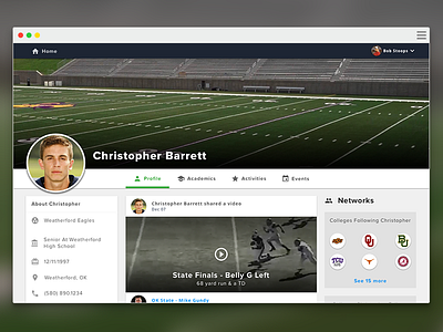 notafi Public Profile View feed home notafi profile social social feed sports