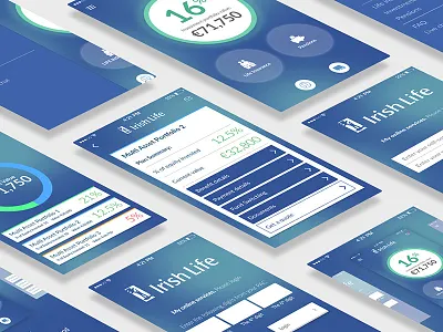 Irish Life App Concepts app concept ios ipad iphone