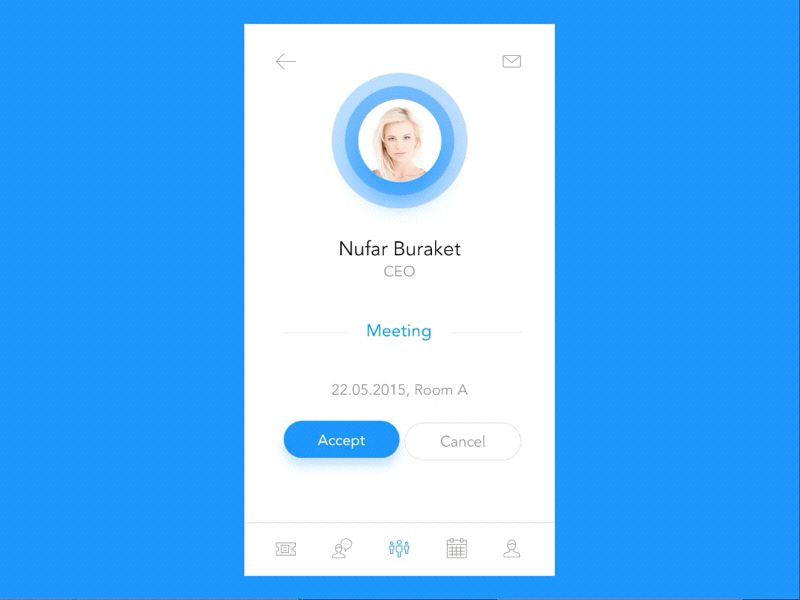 AppConnecting - Animation animation app flat ios iphone principle profile transition ui ux