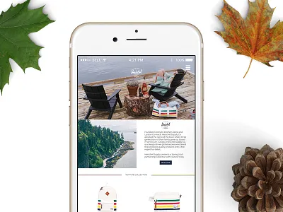 Herschel x Hudson's Bay Co. Website bag canada clean ecommerce herschel hudsons bay minimal shopping ui ux vancouver website