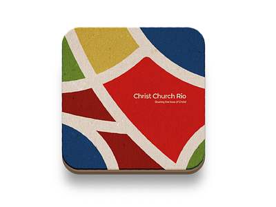 Christ Church Rio Beer Mat beer brand branding christ church coaster logo mark mat rio traditional type