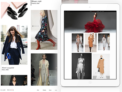 Fashion Website banner branding fashion inspired landing page pinterest website