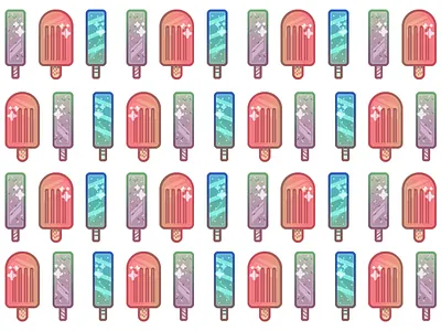 Daily Ui #059 - Background Pattern daily ui ice cream illustration pattern