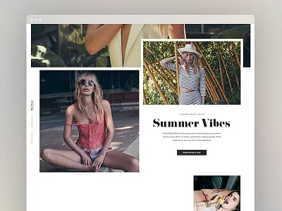 BB Dakota Homepage Exploration 3 design digital e commerce fashion images pink type web