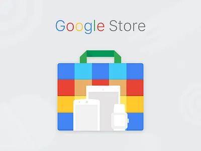 Material icon Google Store android app button color google icon illustrations lollipop material profile tabs ui