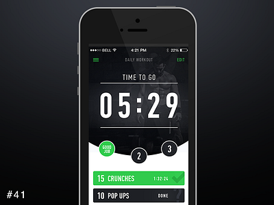 41 Workout Tracker app cross crossfit dailyui gym ios osx tracker trening ui ux workout