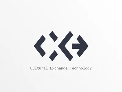 Cultural Exchange Technology - Mark branding cxt logo mark