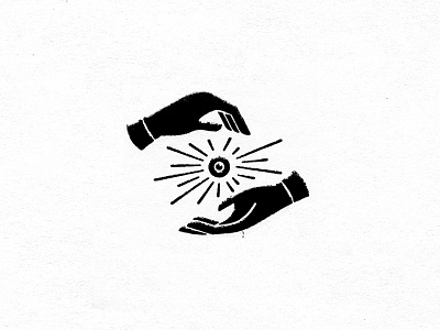 An eye for an eye eye hand illustration