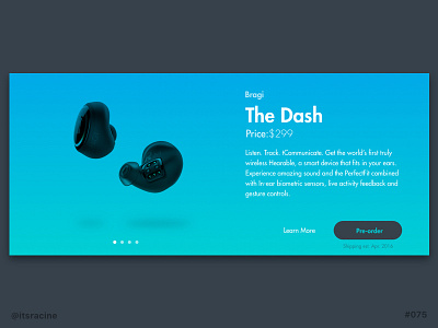 075 - Pre-Order .sketch 075 bragi dailyui freebie pre order sketch