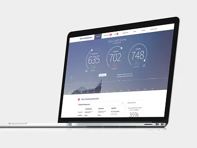 Credit Score Dashboard credit dashboard design enterprise scores throwback ui web