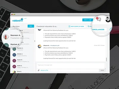 Workspace Messenger business chat client freelancer job messenger project work