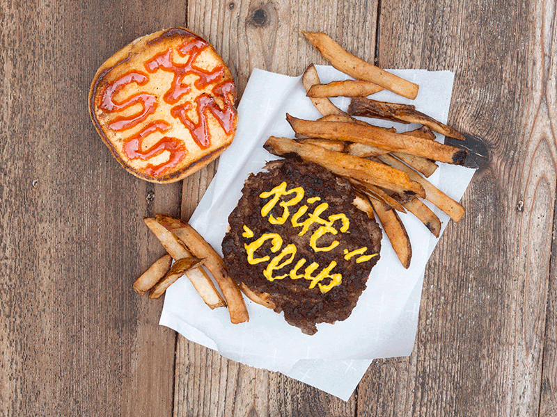 SXSW Bite Club Food Type animated gif cheese cheeseburger dimensional type food type food typography lettering snapchat sxsw sxswinteractive type typography