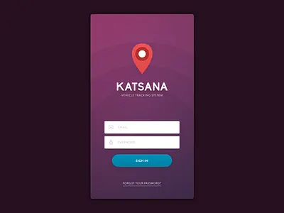 KATSANA Mobile - Login gps gradient login map purple sign in tracker tracking