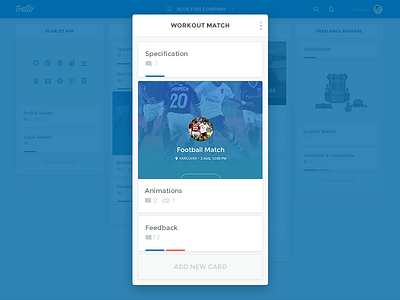 Trello Concept List app board concept dashboard material redesign trello ui user interface