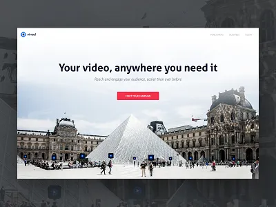 Header concept header landing ui web webpage website