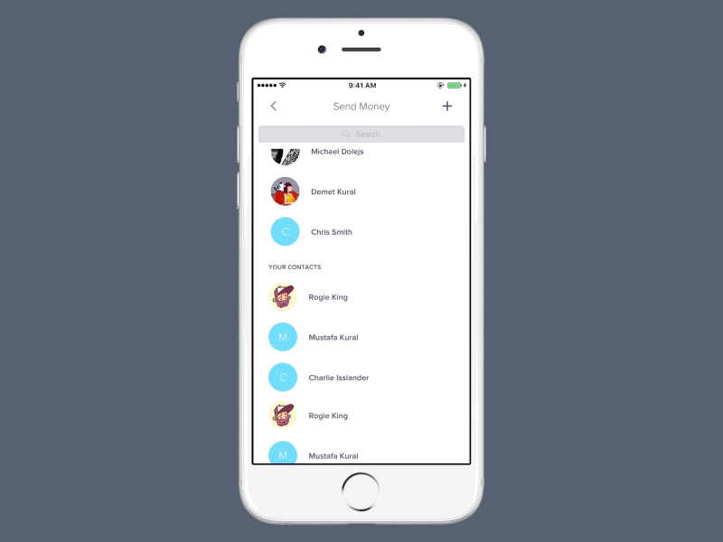 Animated Action - Share action animate animated animation app experience interaction mobile ui userexperience ux whitespace