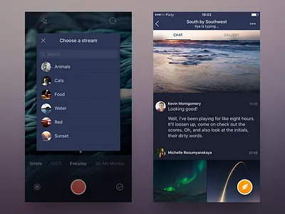 Sharing & Chat for Pixty app capture chat ios ipad iphone photo streams