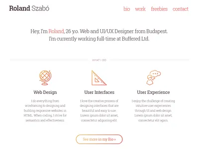 My Portfolio | Day 1 clean designer portfolio white